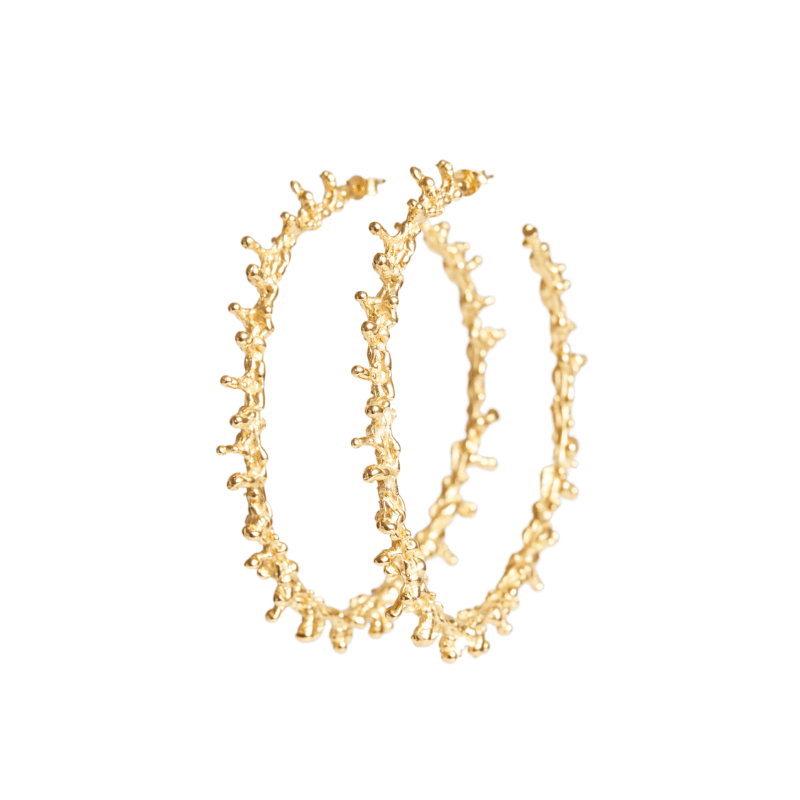 SHOP Luxury Gold Hoop Earrings - Seen In Vogue – Lenique Louis